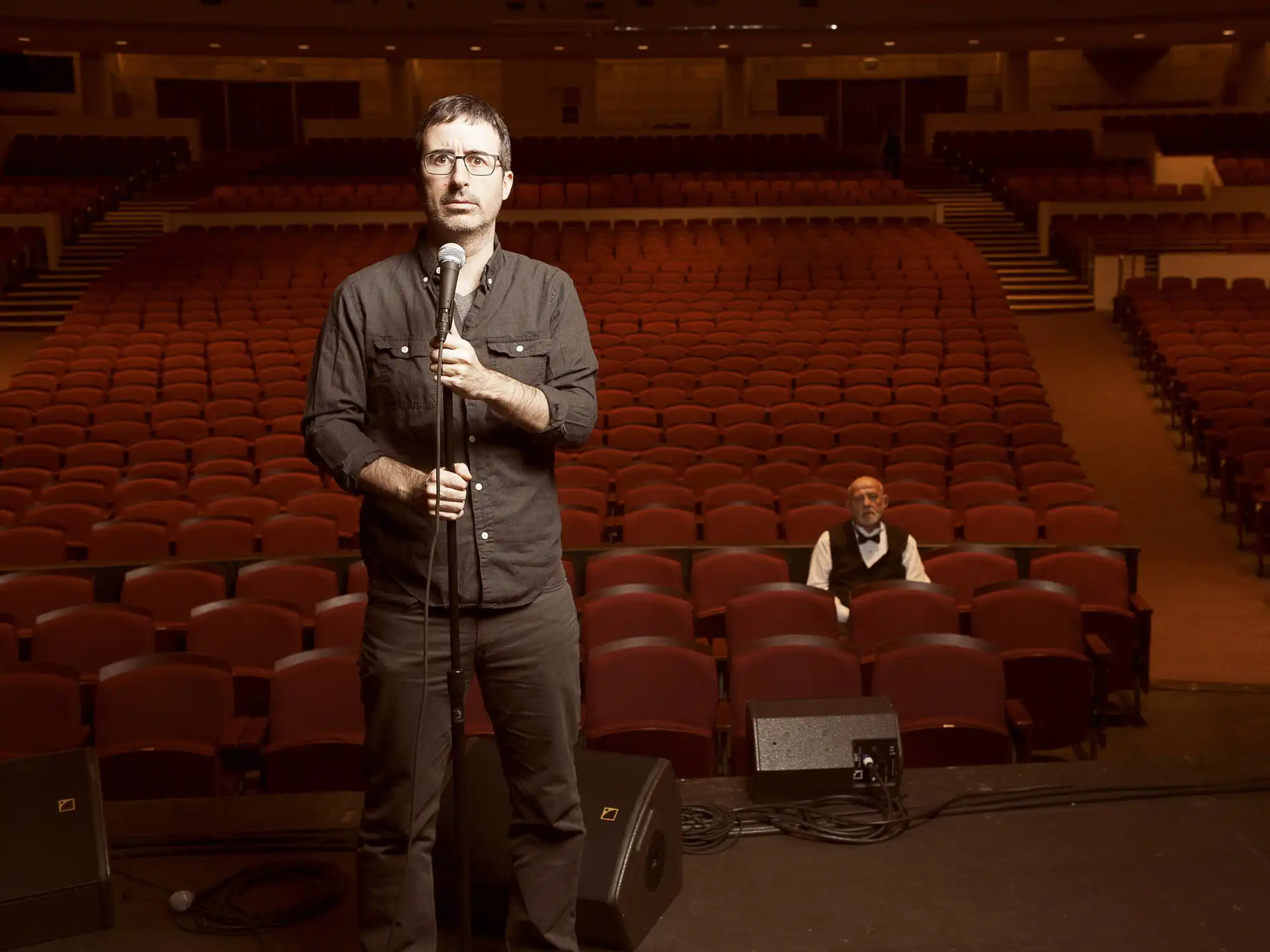 Crowd at a John Oliver show